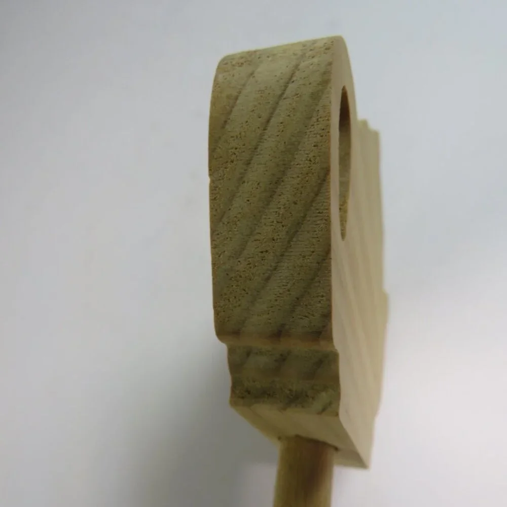 Tea Pot Wooden Spoon 1980s unfinished craft